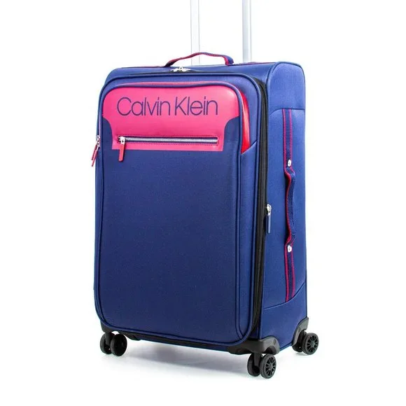 Red calvin klein luggage shop
